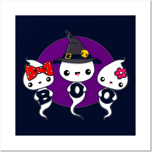 BOO GHOSTS Posters and Art